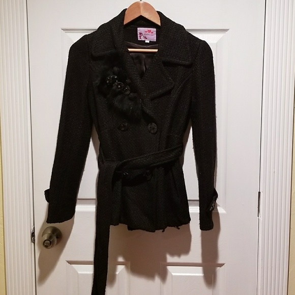 Pomocioro black waist length jacket - Picture 4 of 5